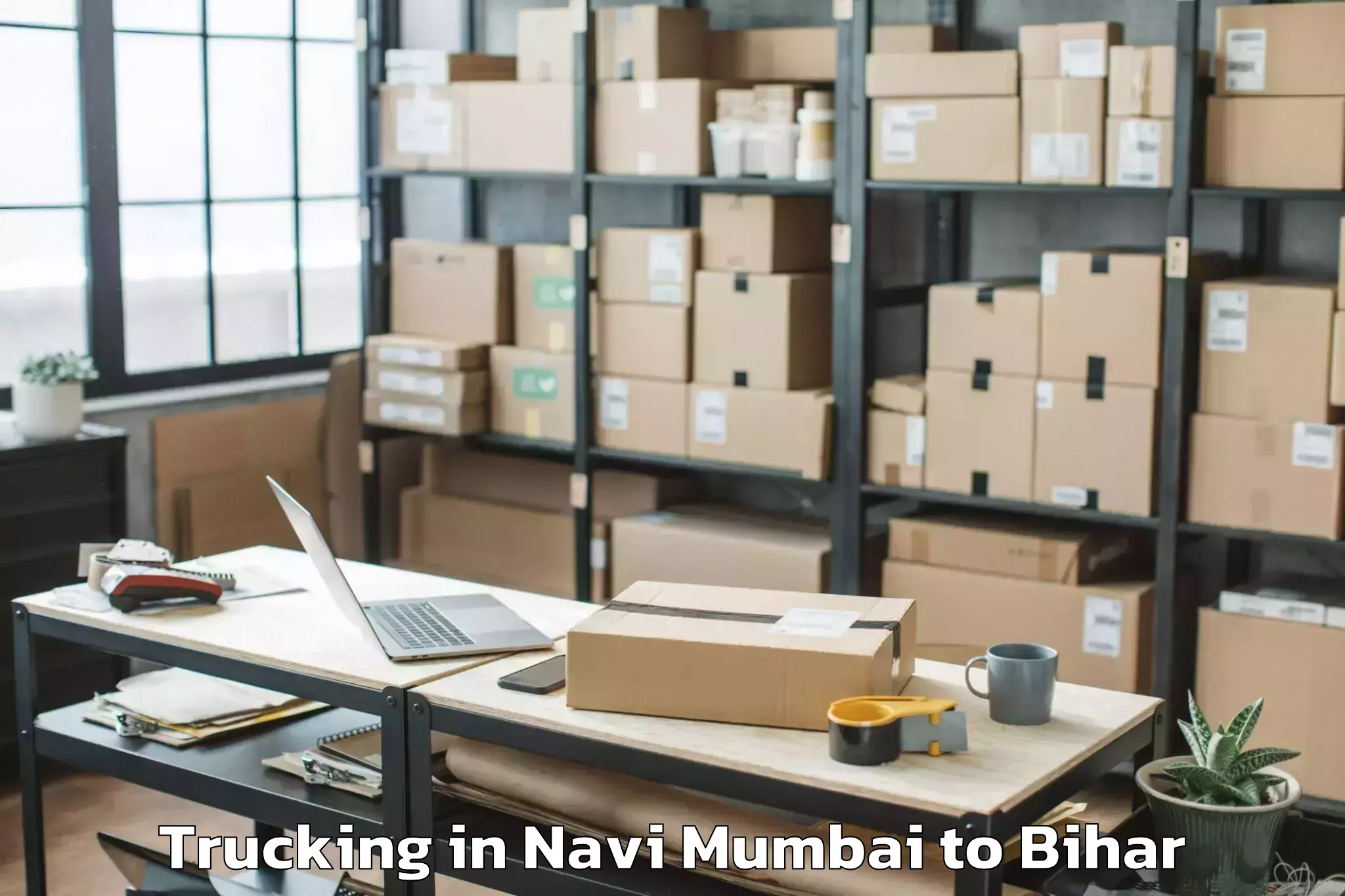 Affordable Navi Mumbai to Parsauni Trucking